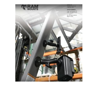 Zestaw montażowy RAM Mounts do instalacji akcesoriów magazynowych na powierzchniach płaskich stalowych