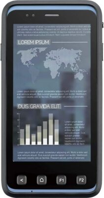 Terminal Advantech PWS-472 z termometrem na podczerwień