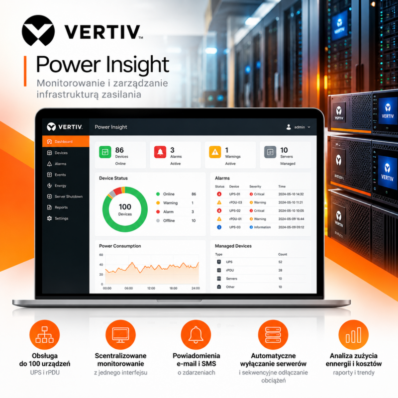 Oprogramowanie VERTIV Power Insight
